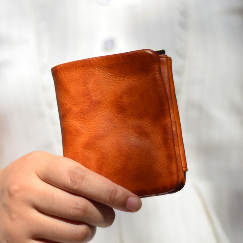 头层牛皮复古女士擦色手工真皮复古女包竖款短款钱包卡包零钱包,箱包皮具/热销女包/男包,钱包,淘宝优惠券,粉丝福利购,淘宝优惠卷
