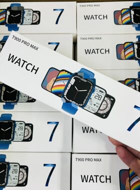 T900 Pro MAX智能手表心率监测计步蓝牙通话清屏自定义壁运动手环