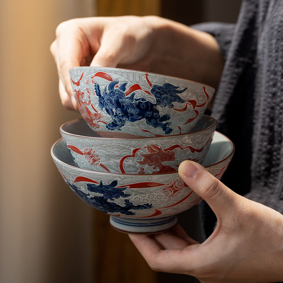日本进口美浓烧龙凤汤面碗日式米饭碗釉下彩餐具婚庆礼品复古对碗,餐饮具,碗,淘宝优惠券,粉丝福利购,淘宝优惠卷