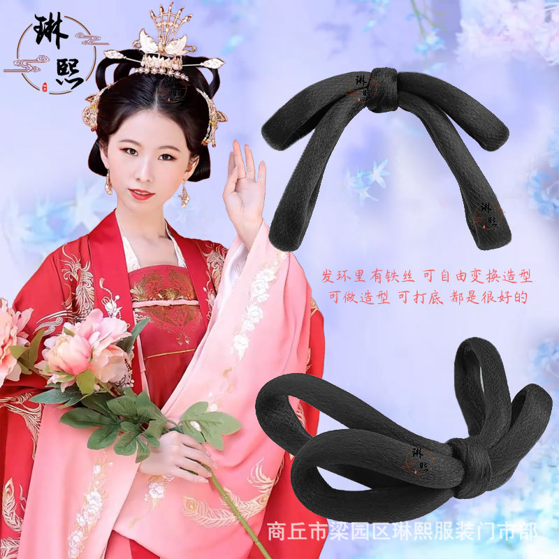 速发古装汉服假发玉楼春少春同款发髻古风后压可变形发型儿童明制