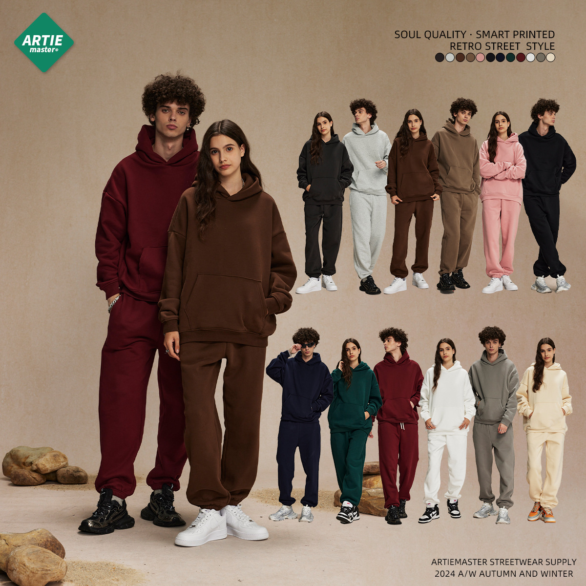 2025潮牌短款新品连帽卫衣外套