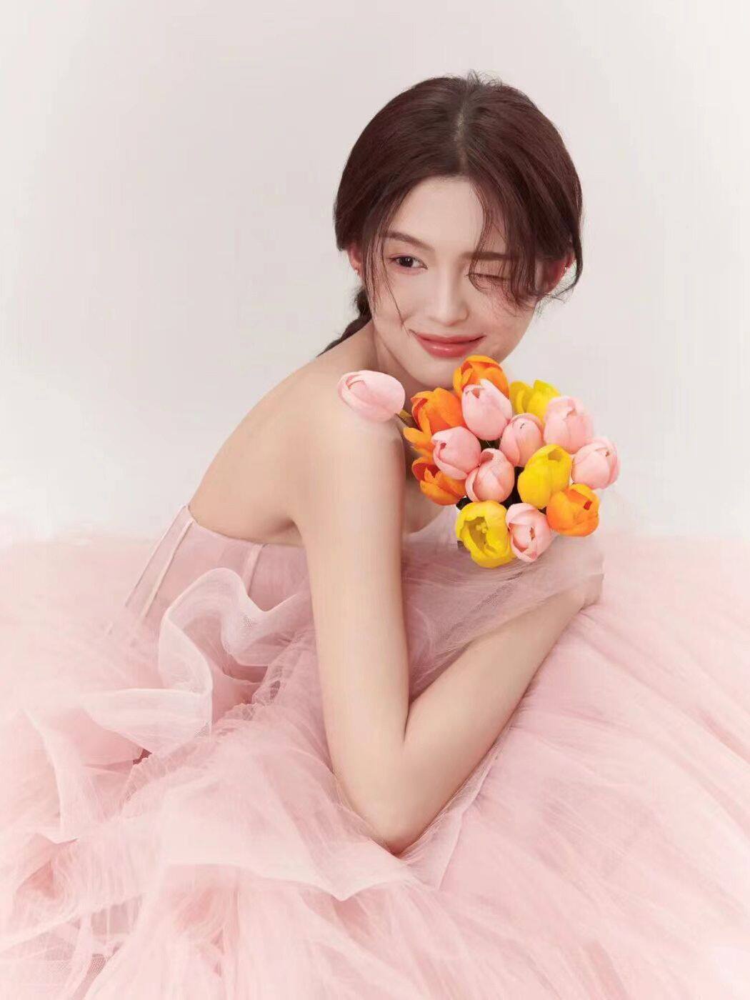 스튜디오 사진 디즈니 공주 이브닝 가운 투투 스커트 긴 연예인 스타일 여성 하이 엔드 웨딩 드레스