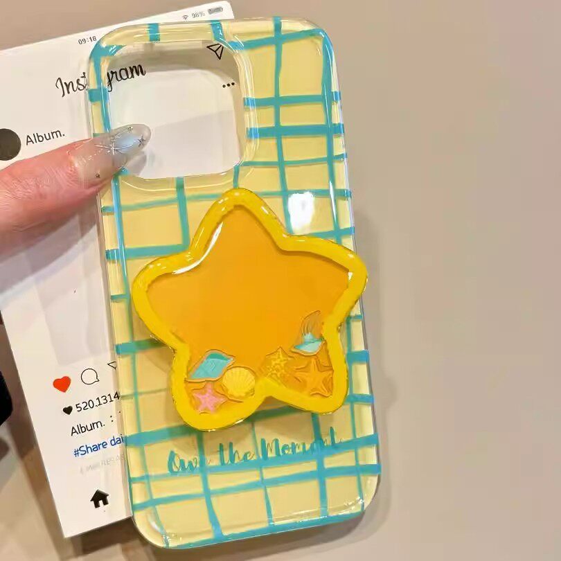 夏日小狗支架适用iPhone14苹果15手机壳13promaxR/78plus/11/12xs