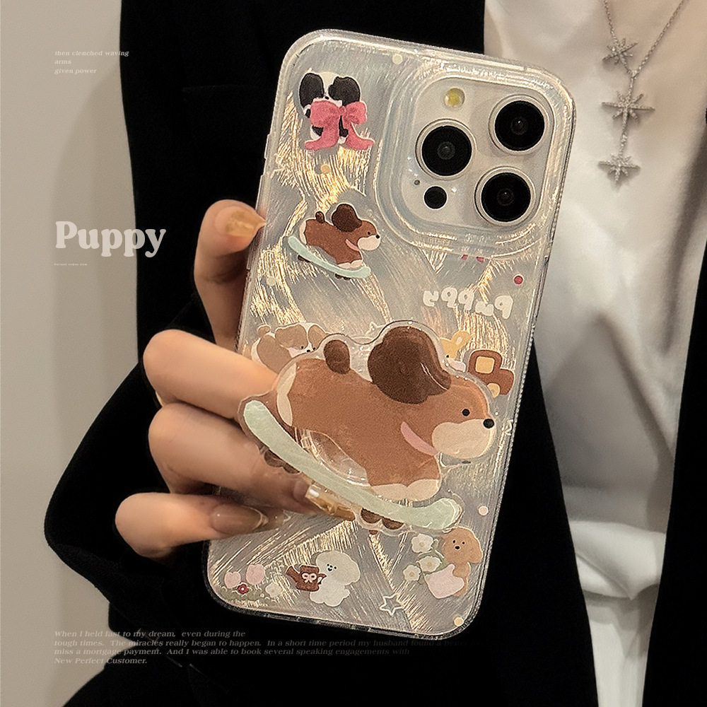 iphone17小狗社区滑板支架手机壳
