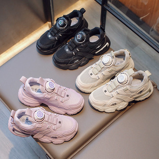 青少年体育专用网面透气运动鞋男女春秋季新款初中学生大童跑步鞋