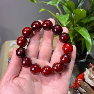 精品天然血料山龟甲手串黄金甲山龟壳手链文玩男女文玩手串圆珠