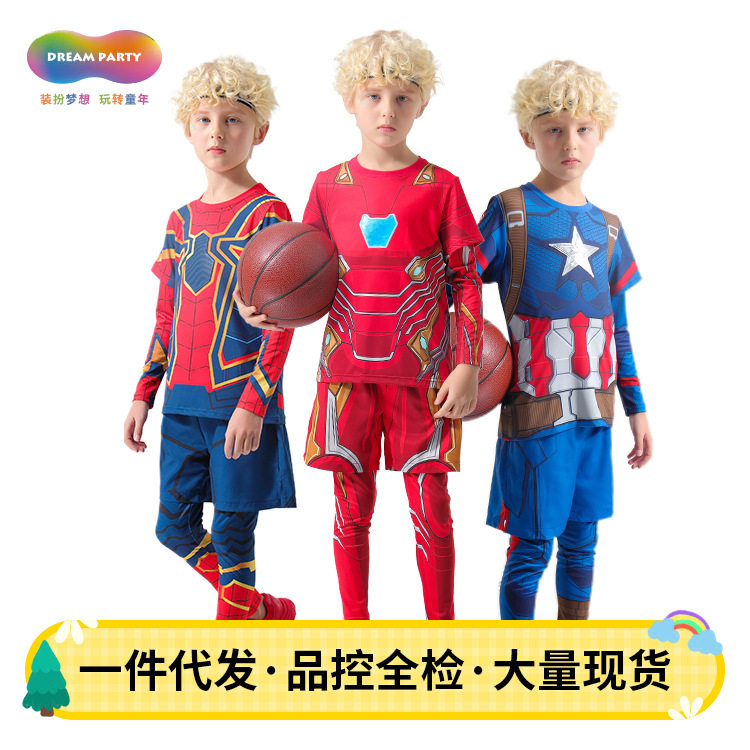 两件套漫威蜘蛛侠运动套装