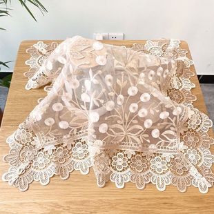 盖巾小茶几艺防挡欧式 遮尘布盖茶具 方巾茶盘抖音亚马逊厂家工厂