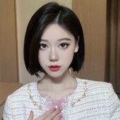 女装 大佬偏分斜刘海性感短发伪娘变装 用品假发BOBO短发仿真发头套