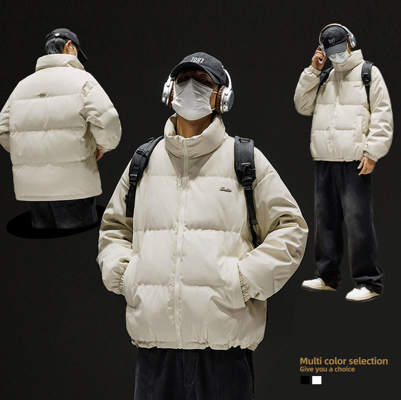 秋冬新款立领宽松潮流外套简约百搭面包服L5110-P95控148,女装短外套,电商A362