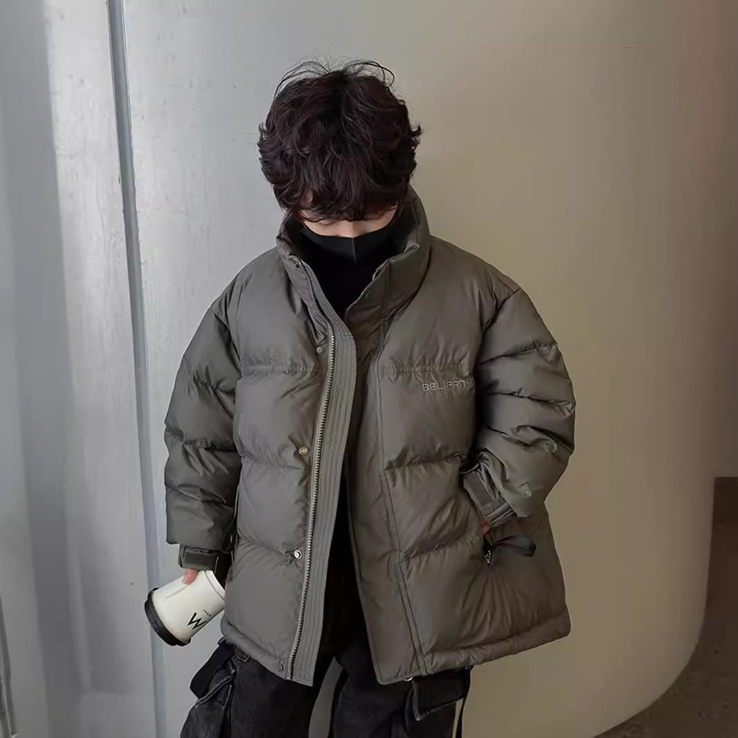 2025新款男童冬季加厚棉衣外套棉袄帅气冬装羽绒棉棉服面包服潮