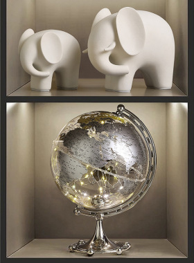 招财大象酒柜摆件客厅档轻奢玄关桌面家居装饰级感工艺品