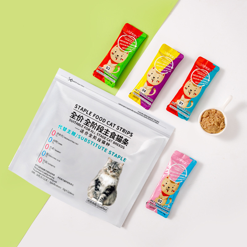 Ishtar全价主食猫条50g宠物零食猫咪营养湿粮头主食级