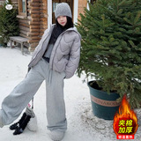 女童2025冬季新款波浪棉服女大童冬季户外加绒加厚保暖时尚面包服，童装棉衣，祺儿童装