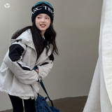 女童三合一冲锋衣2025年冬季新款韩版加厚外套户外挡风保暖夹克衫，童装外套，祺儿童装