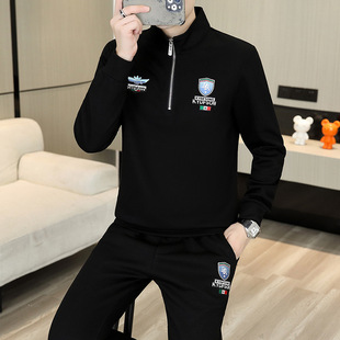 欧货两件套 立领拉链卫衣生成熟套装 帅气一套搭配装 2024秋季