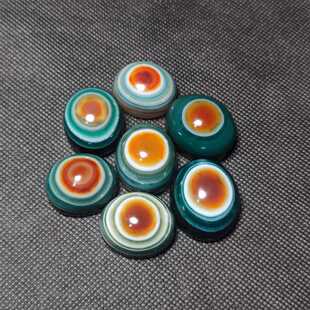 藏传羊板眼天然玛瑙缠丝天眼天珠吊坠项坠饰品女款吊坠diy配饰