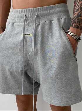 FOG ESSENTIALS复线新款运动健身吊裆短裤潮流宽松拉链袋五分裤