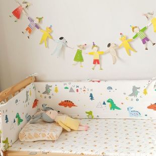 婴儿床软包床围棉宝宝防碰一片式 新款 拼接床用品可儿童用品一件直