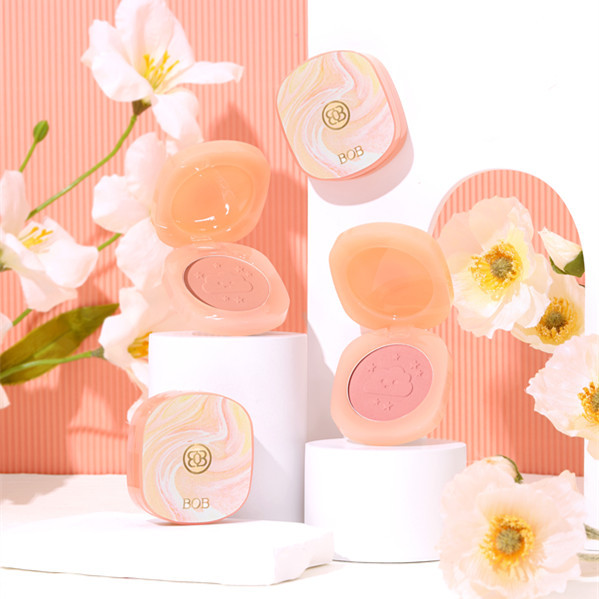 BOB色腮红少女心自然防水元气哑光细闪光显白裸妆修容胭脂