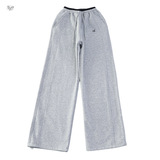 女童加绒卫裤2025年秋冬新款休闲刺绣阔腿裤中大童窄版直筒裤长裤，童装裤子，祺儿童装