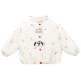 女童卡通加厚棉服冬季2025新款女洋气保暖冬装儿童超好看棉衣P77，童装棉衣，祺妙童装