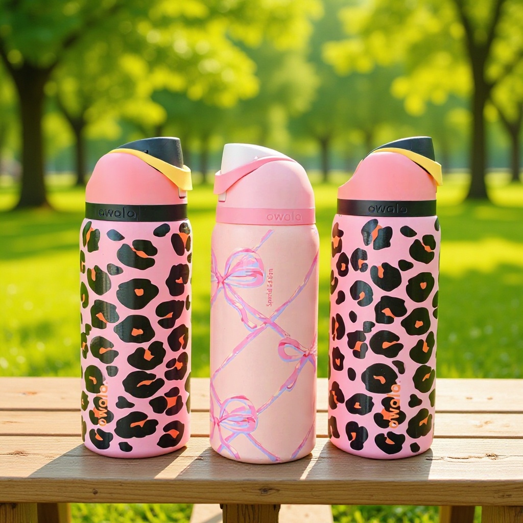 新款Owala同款便携32OZ owala水杯双层真空保温水杯高颜值吸管杯