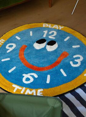 卡通地毯可爱飘窗垫仿羊绒儿童卧室房间地垫客厅沙发茶几防滑毯