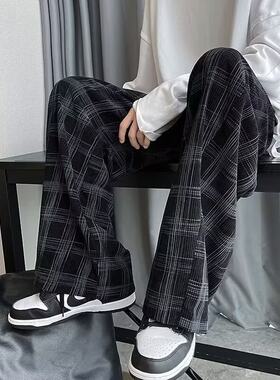 长裤中腰灯芯绒宽松少年