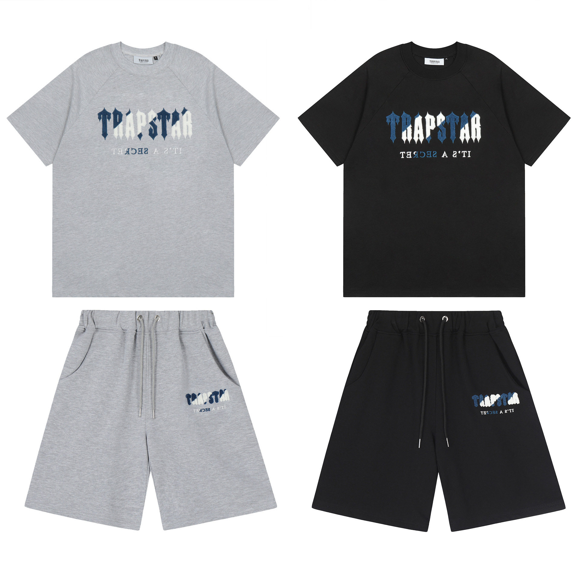 Cross-Border Foreign Trade High-Quality Correct Version Syan World Pure Cotton Short-Sleeve Shorts Set Sweatshirt Long P foto 5