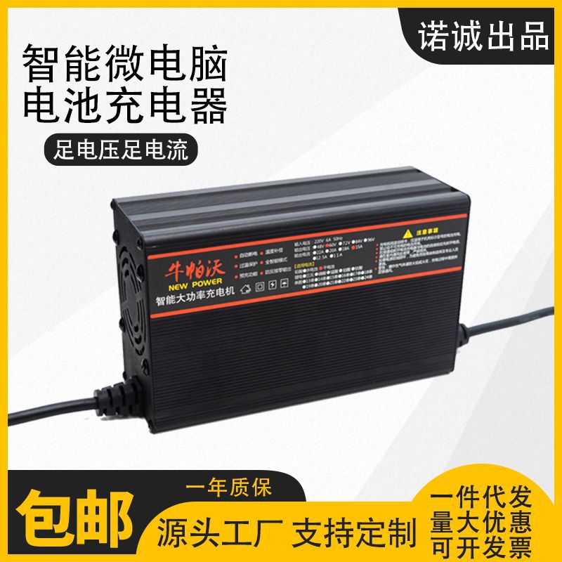 厂家直供48V锂电池充电器电动车电三轮电四轮步车充电机快充