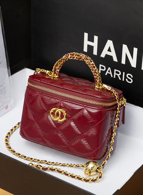 2026品牌小香风盒子包手提小包女级感链条包手机包肩斜挎包女包