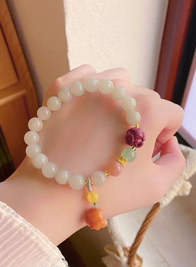 青青子衿复古优雅青手串