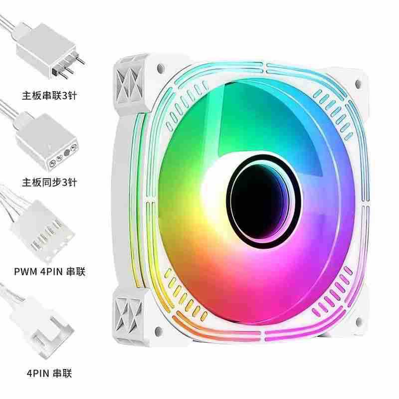 棱镜2 12CM机箱风扇 ARGB神光同步PWM智能温控 积木线条