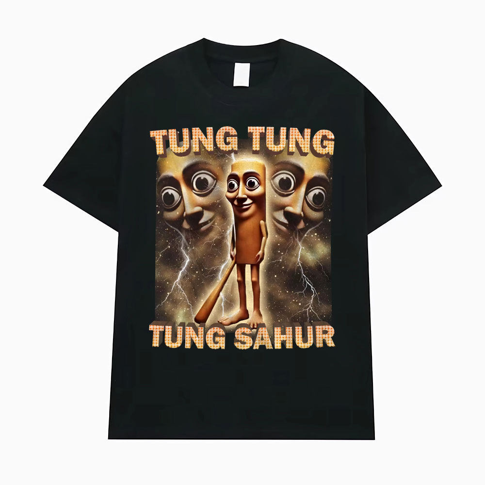 Tung Tung Tung Sahur Funny Baseball Bat Meme T-Shirt Men's T-S
