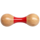 奥尔夫 榉木双头沙锤1个托育班乐器沙球玩具沙响