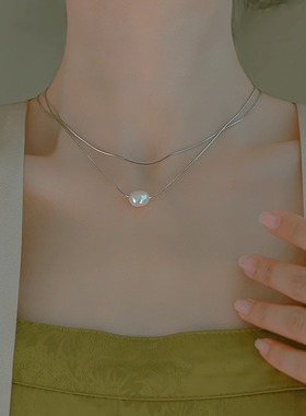 糖豆巴洛克珍珠925甜美时尚女