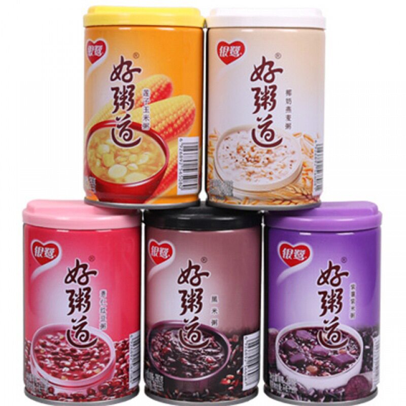 银鹭八粥好粥道280ml*12黑米红豆燕麦紫薯玉米早餐速食休闲小零食