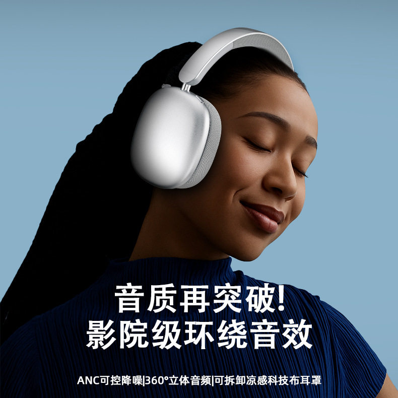 头戴式耳机超长续航ANC主动降噪无线蓝牙耳机适用苹果