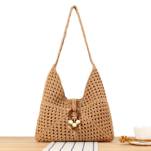 New handmade woven bag hollow-out casual office commuter bea