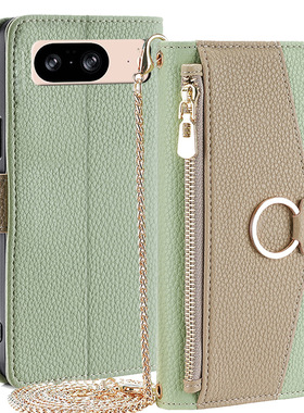 适用谷歌Pixel10ProXL手机壳女款Google9A翻盖8插卡7保护皮套挂绳