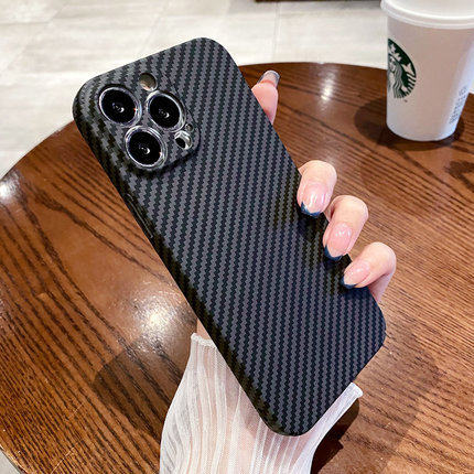 名创优品适用苹果17promax磁吸手机高级感壳凯夫拉纹理iPhone16pro超薄15PM碳纤维防摔保护套17无线充M