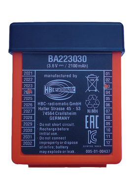 适用HBC泵车遥控器电池BA223030