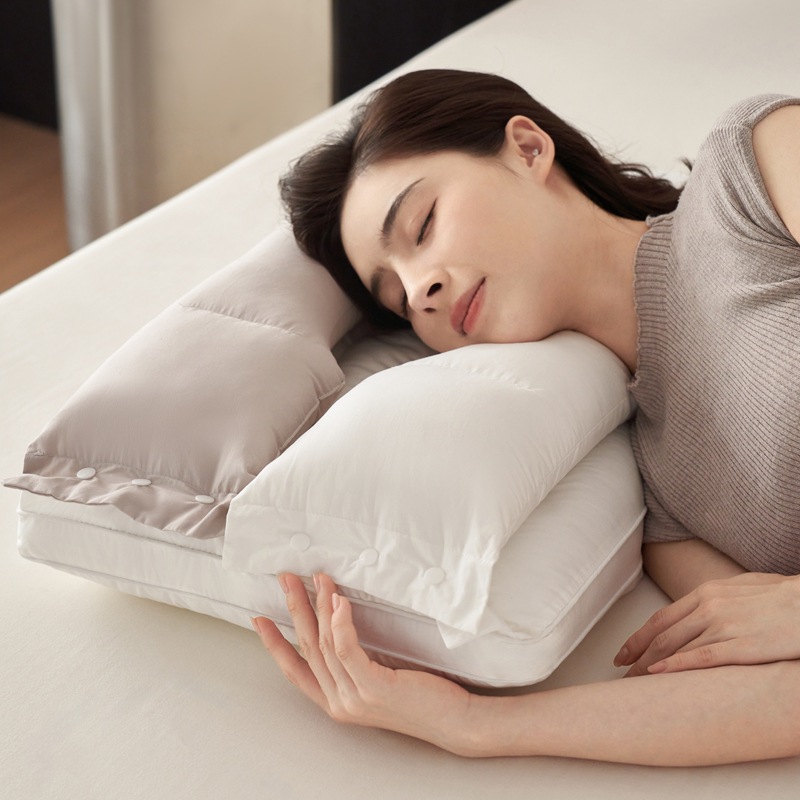 分区立体枕头不压耳朵