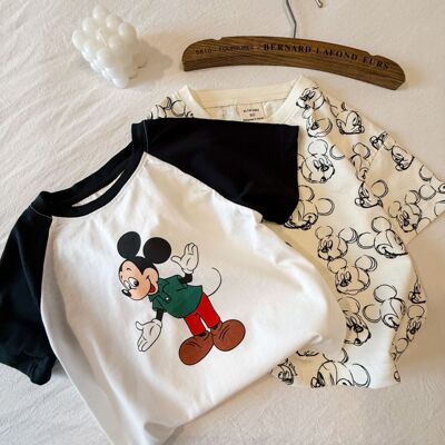 儿童Mickey Mouse短袖宝宝米奇T恤ins2025夏季男童女童妙乐坊半袖