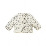 女小童冬季夹棉外套2025新款棉衣女花边秋冬碎花棉服儿童上衣，童装外套，祺妙童装