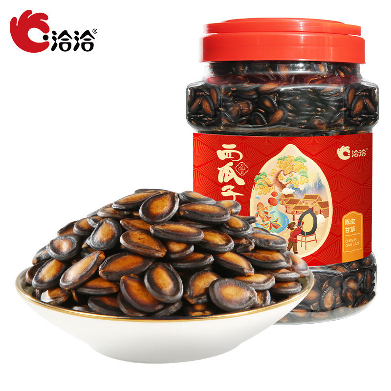 洽洽瓜子陈皮甘草味西瓜子洽洽998g黑瓜子大片年货零食