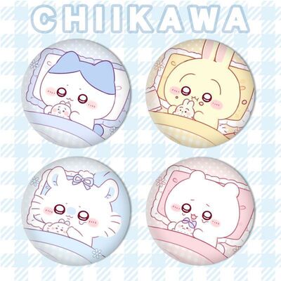 动漫自嘲熊CHIIKAWA徽章乌萨奇吉伊小八飞鼠马口铁镭射徽章吧唧女