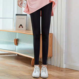 2024夏季超薄款冰丝鲨鱼裤外穿弹力瘦腿女神裤高腰提臀瑜伽裤九分