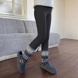 女童加绒打底裤2025年冬季新款印花紧身裤中大儿童休闲保暖收腹裤，童装裤子，祺儿童装